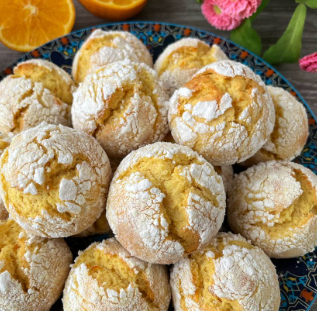 Portakallı Çatlak Kurabiye